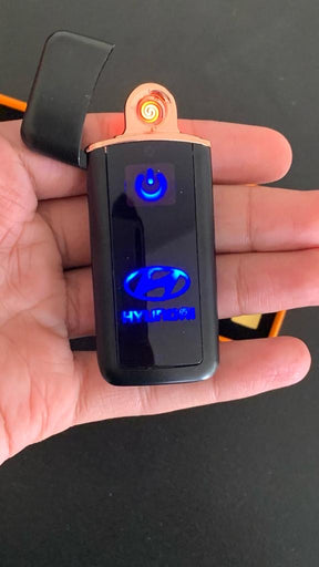 Electric Lighter with Led Brand Logo