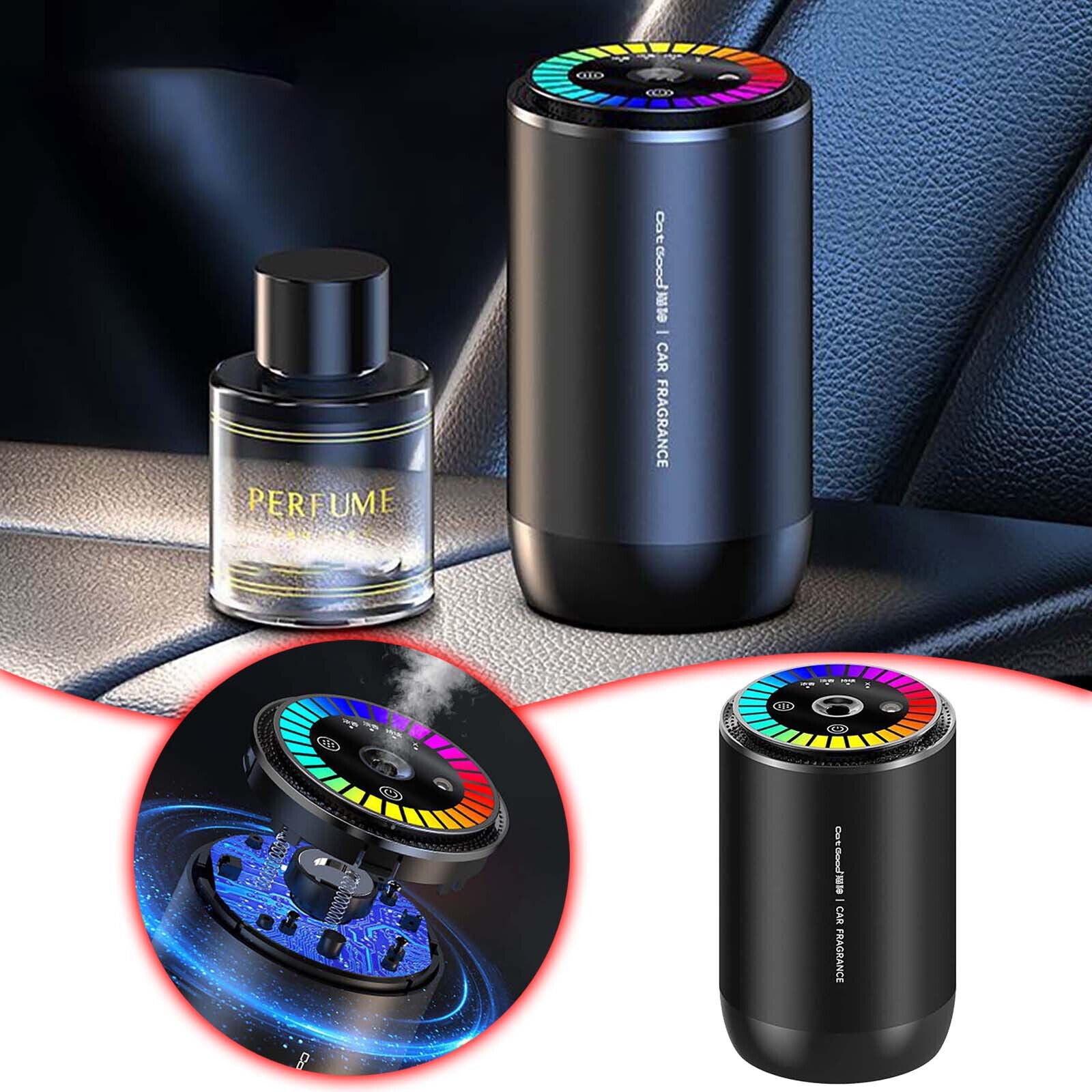 Car Perfume Aroma Diffuser With RGB & Sky Light Projection