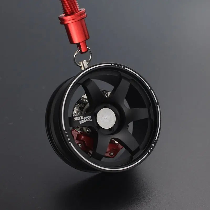 Car Wheel Shape Pendant With Shock Absorber & Disk Brake