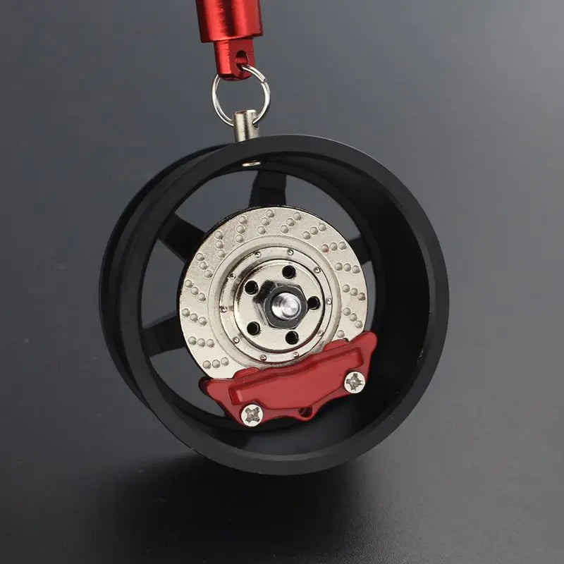 Car Wheel Shape Pendant With Shock Absorber & Disk Brake