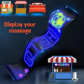 App Controlled Flexible LED Display For Car