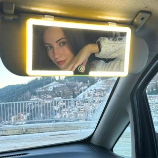 Car Sun Visor Mirror with Led Lights